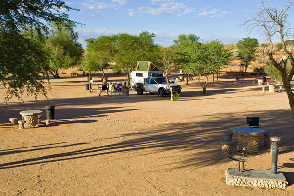 Das camp im kgaladi erlaubt auch camping